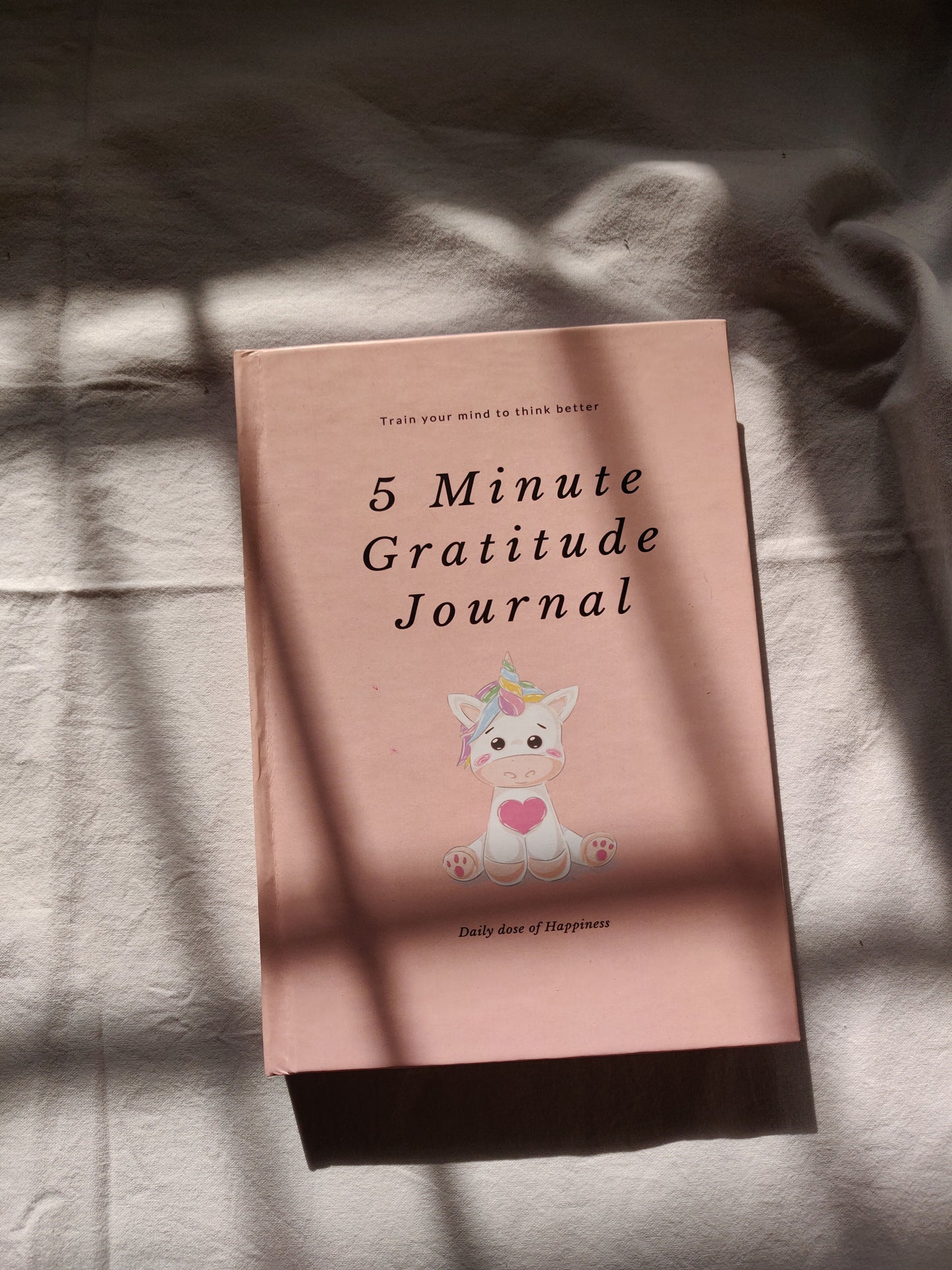 5 Minute Gratitude Journal - Self Help Personality Development Book - Pink
