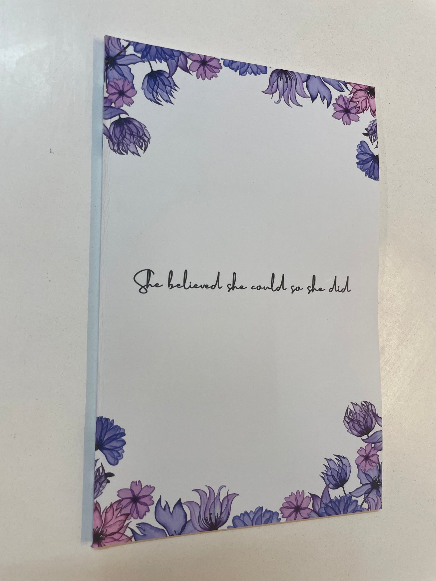 Enlightink A5 Handy Cute Unruled, Plain, Floral notebooks for everyone Set of 4 for doodling, Writing Notebooks - Matte Finished - Journal Diary