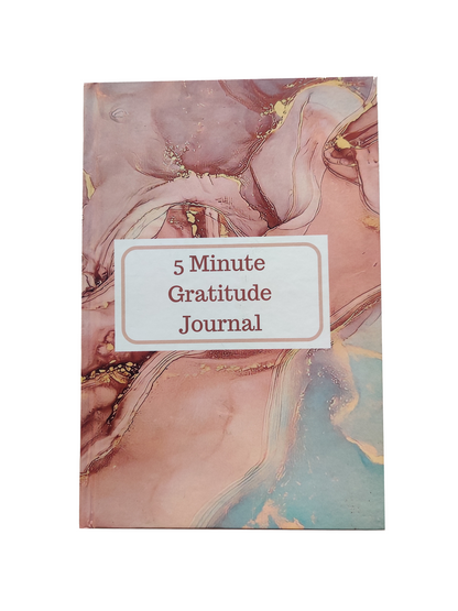 5 Minute Gratitude Journal - Self Help Personality Development Book - Rose Quartz