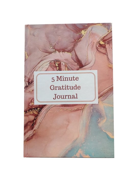 5 Minute Gratitude Journal for 6 months, Affirmation Journal, Planner, Happiness,Productivity, Self Care(Rose Quartz)