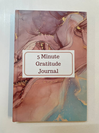 5 Minute Gratitude Journal - Self Help Personality Development Book - Rose Quartz