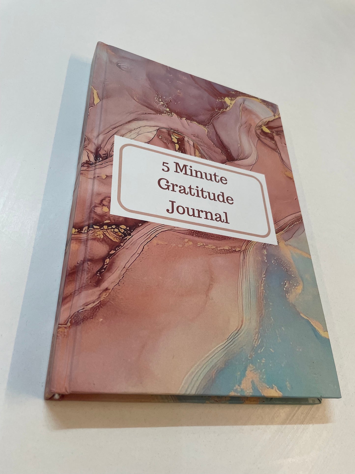 5 Minute Gratitude Journal - Self Help Personality Development Book - Rose Quartz