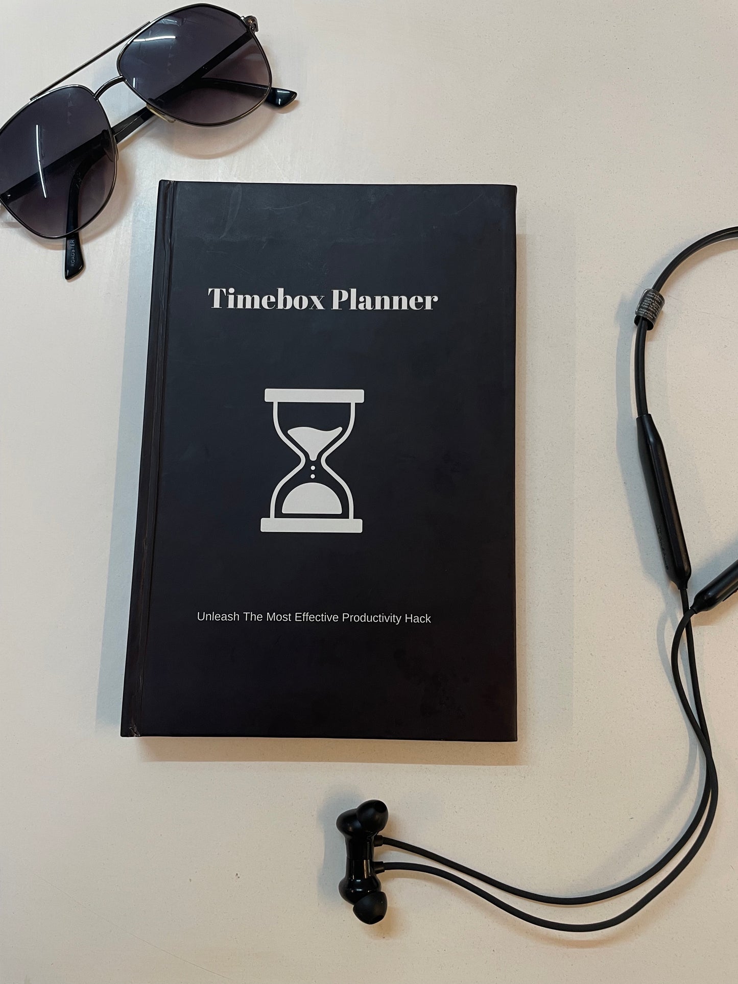 Timebox Planner Midnight Black, Productivity, Daily Planner for 6 Months, Timeboxing, A5 Size, Wiro, Hardcover, 100 GSM Paper