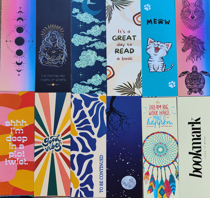 24 Fun Designs Of Bookmarks | 300gsm | Matt lamination