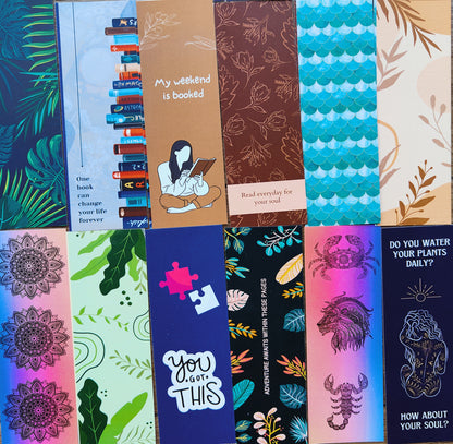 24 Fun Designs Of Bookmarks | 300gsm | Matt lamination