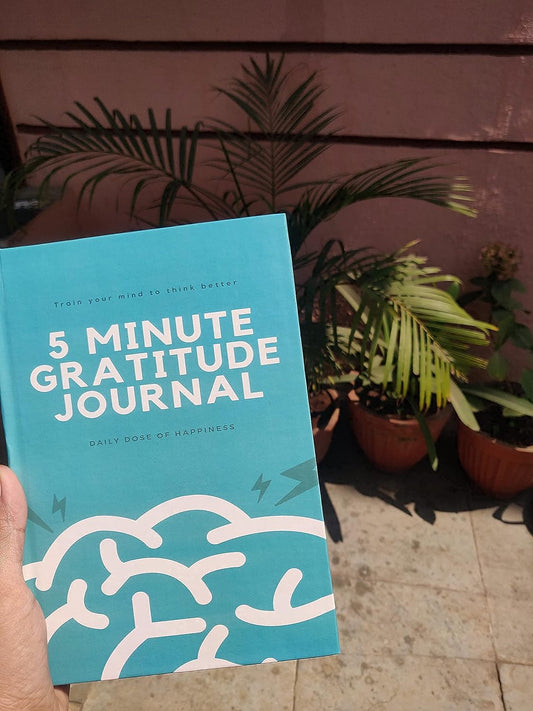 5 Minute Gratitude Journal Blue