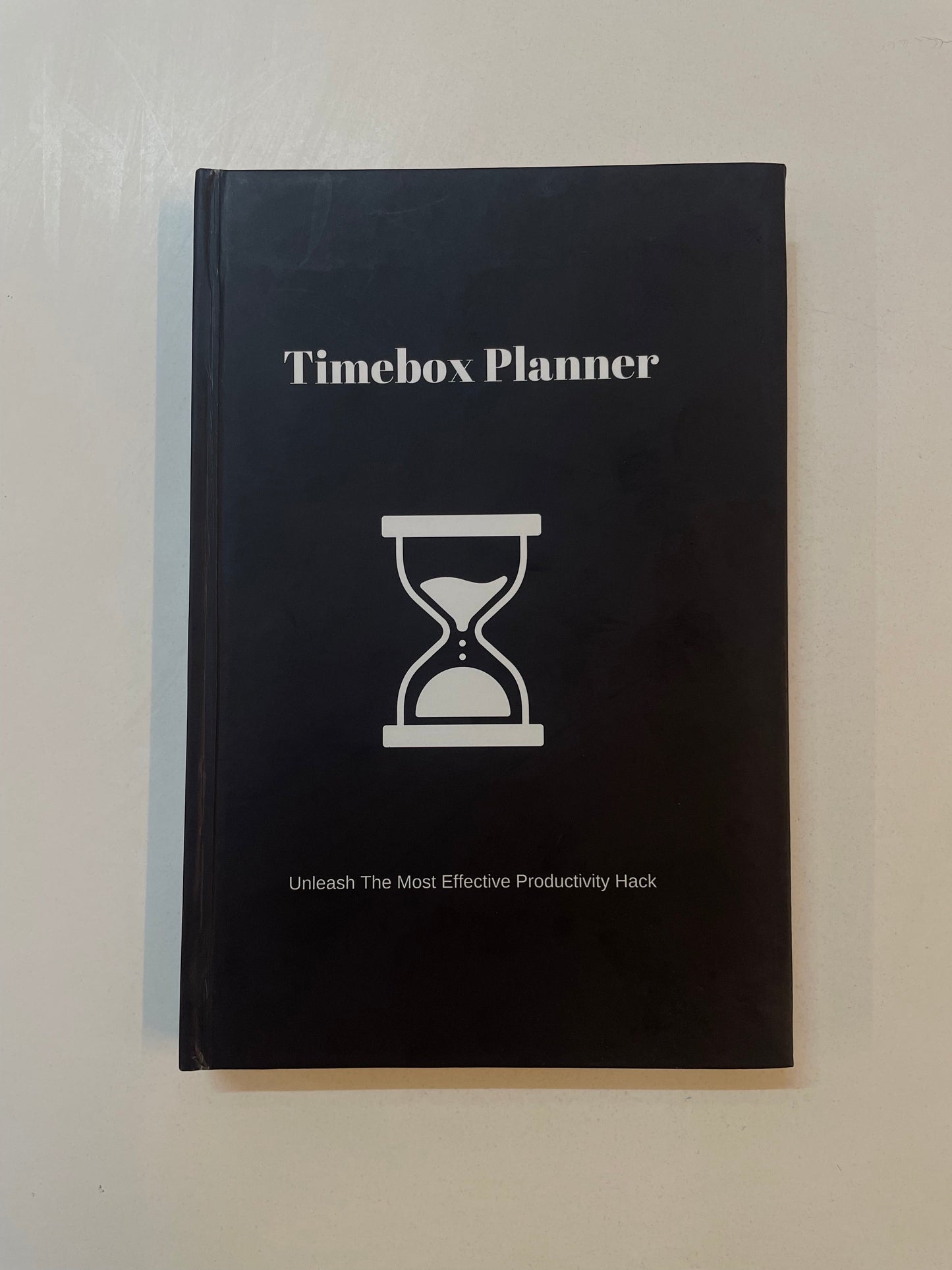 Timebox Planner - Undated Daily Planner Productivity Tracker Schedule Your to-do list 6 Months Black